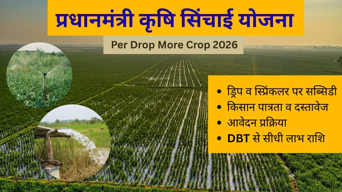 Pradhan Mantri Krishi Sinchayee Yojana पूरी जानकारी