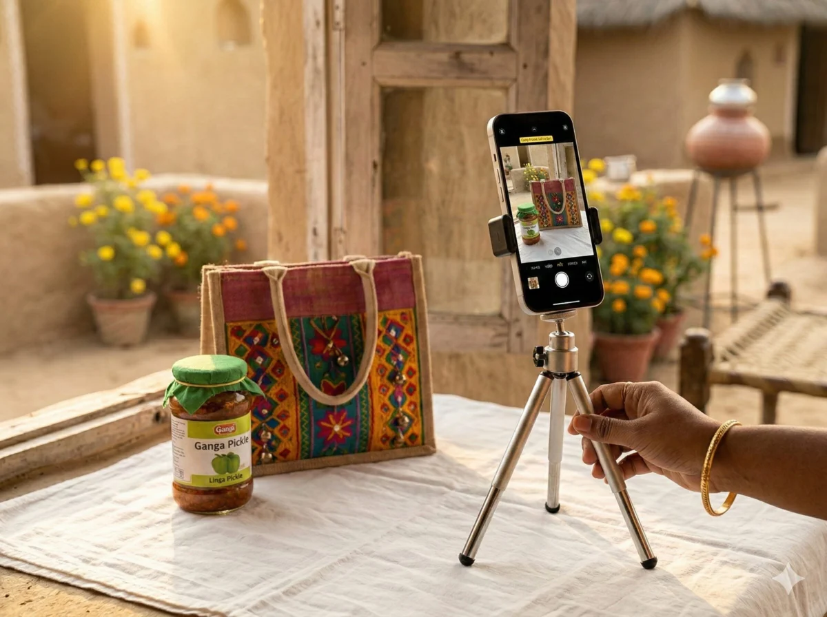 स्व-सहायता समूह Meesho पर उत्पाद कैसे बेचें? Registration से पहले Order तक पूरी जानकारी 3 DIY product photography setup for SHG handmade products at home