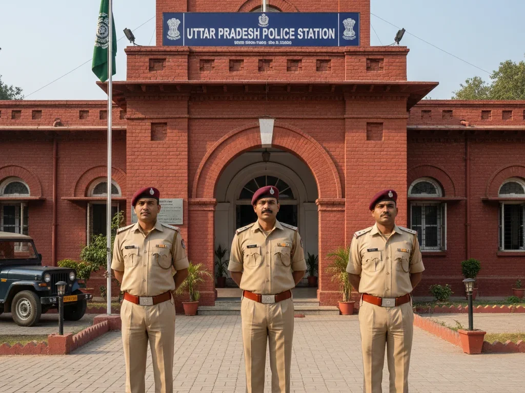 यूपी में 2026 में कौन सी भर्ती निकली है? 2 उत्तर प्रदेश के विभिन्न सरकारी विभागों (पुलिस, शिक्षा, राजस्व, अधिकारी) का प्रतिनिधित्व करते हुए पेशेवरों का एक समूह।