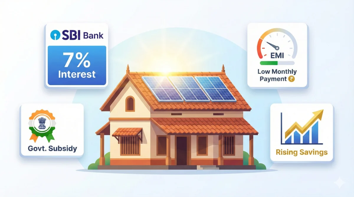 solar loan comparison infographic 2026